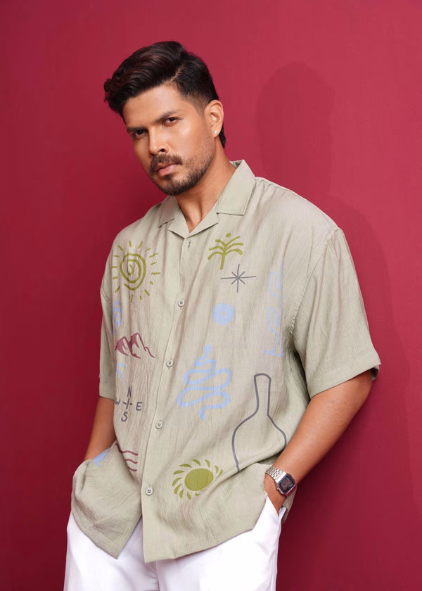 Oversized Half Shirt