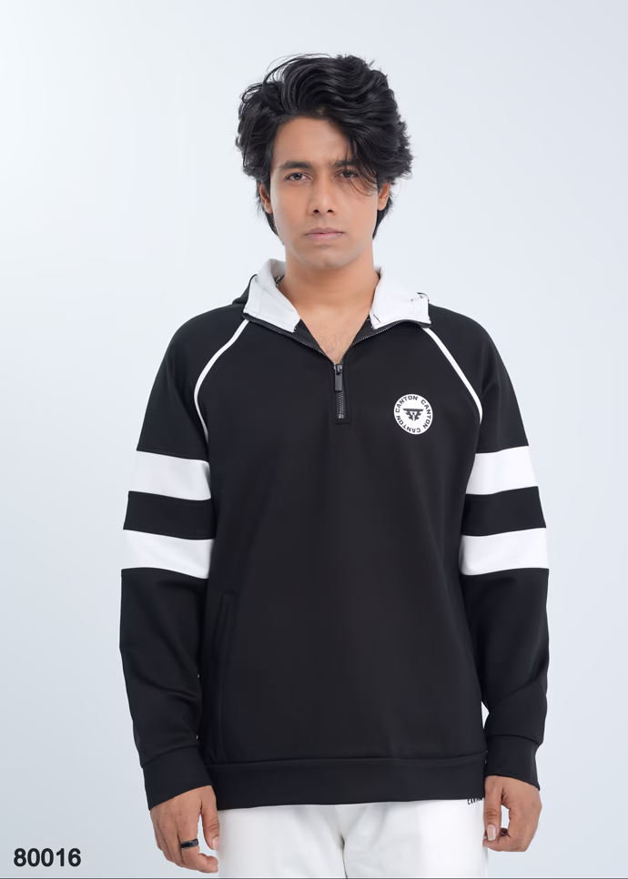 Oversized Hoodie Frost Runner Black From Canton BD