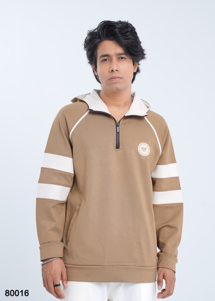 Frost Runner Oversized Hoodie light Brown From Canton BD