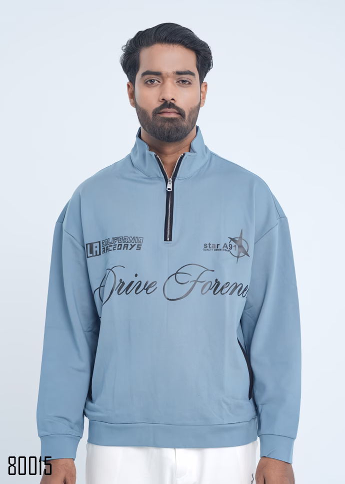 DriveForever Light blue Sweatshirt From Canton BD