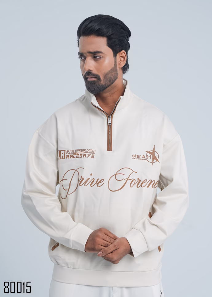 DriveForever Off-White Sweatshirt From Canton BD