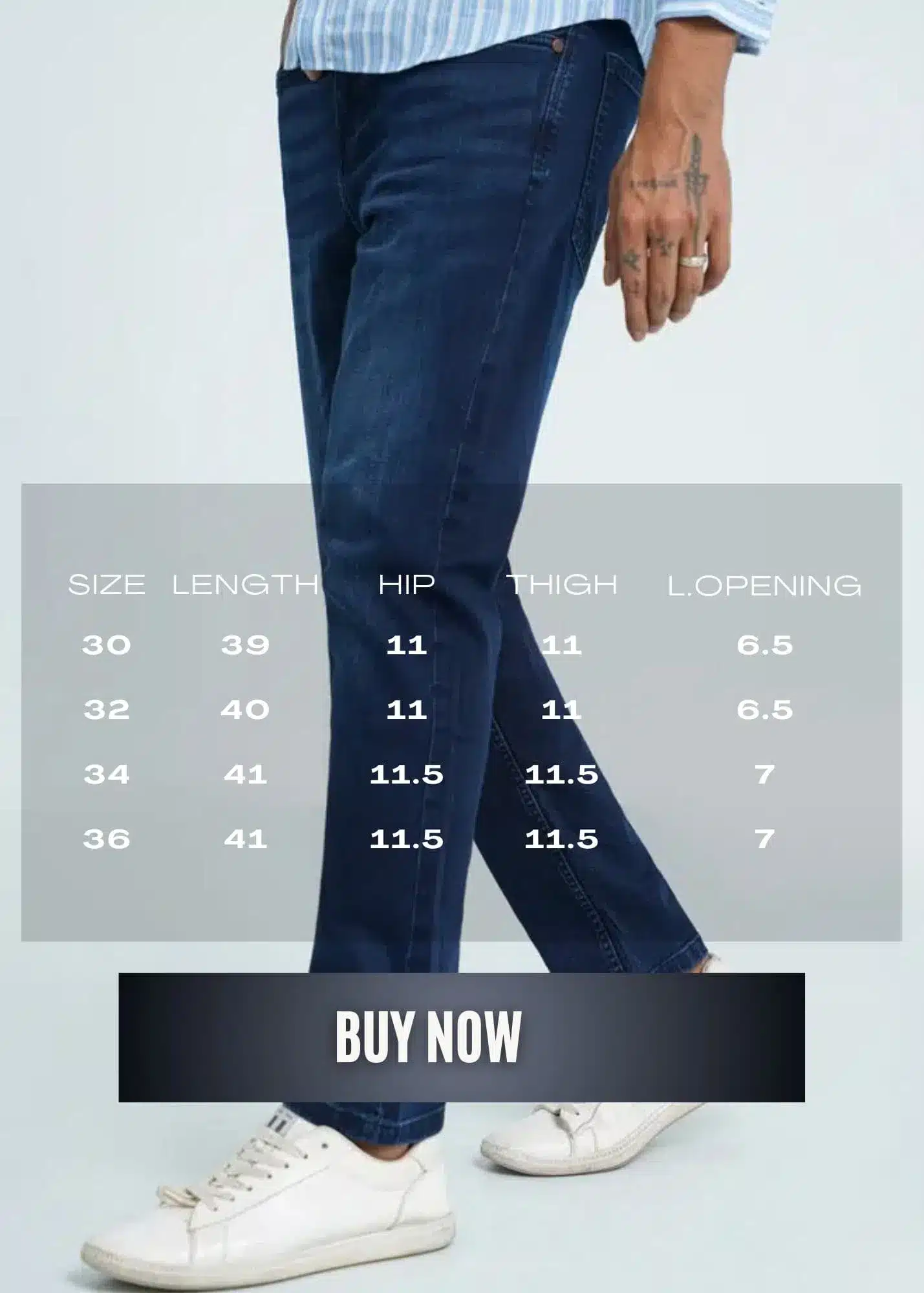 Slim Fit Denim Pant - Image 4