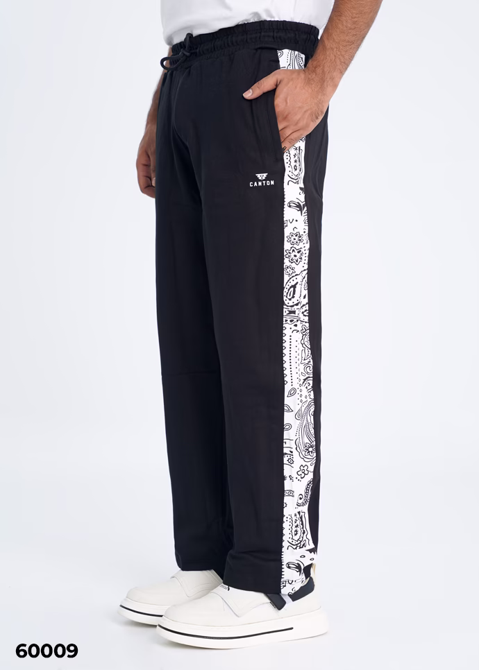 BANDANA SIDE-STRIPE BAGGY TROUSER