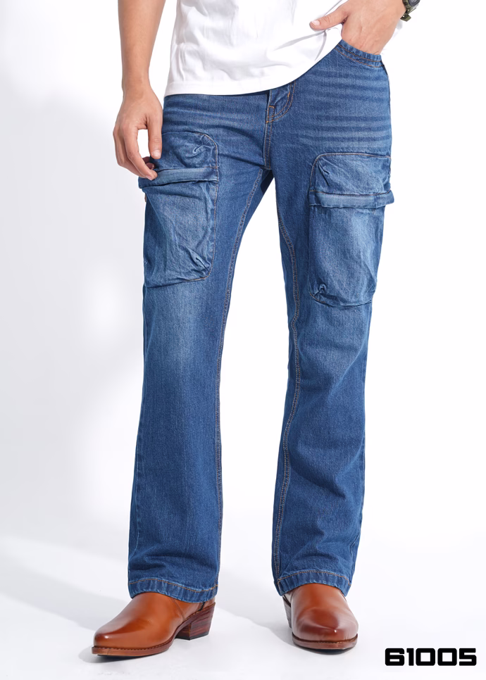 Cargo Bootcut Denim Pant