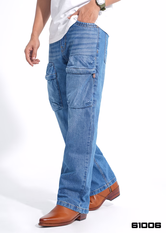 Cargo Bootcut Denim Pant