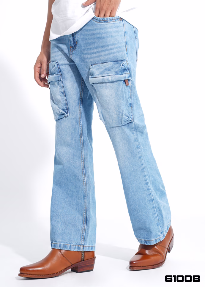 Cargo Bootcut Denim Pant - Image 2
