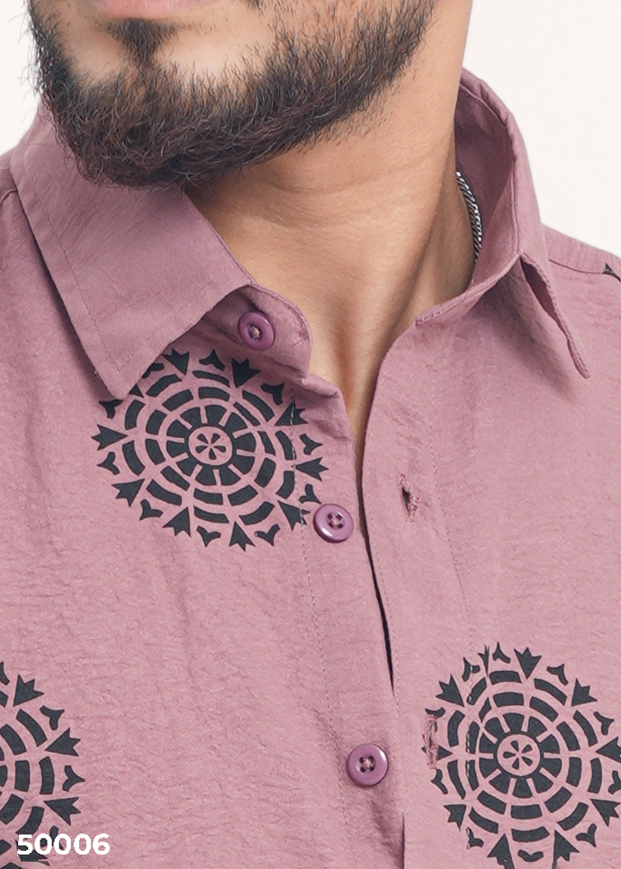 Artisan Print Shirt - Pink - Image 2