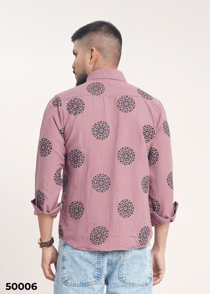 Artisan Print Shirt - Pink - Image 3