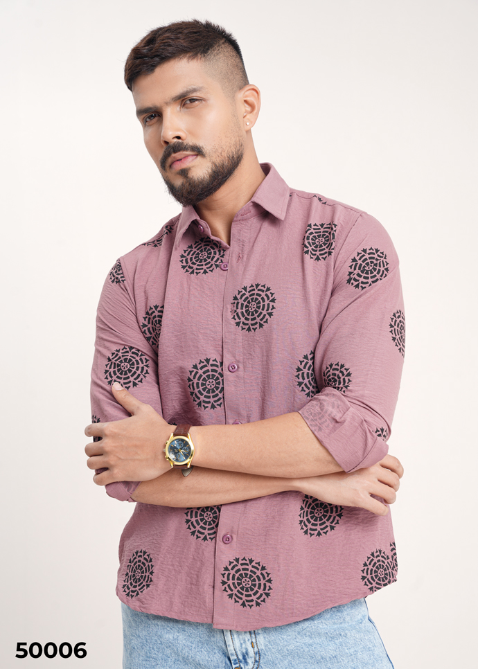 Artisan Print Shirt - Pink