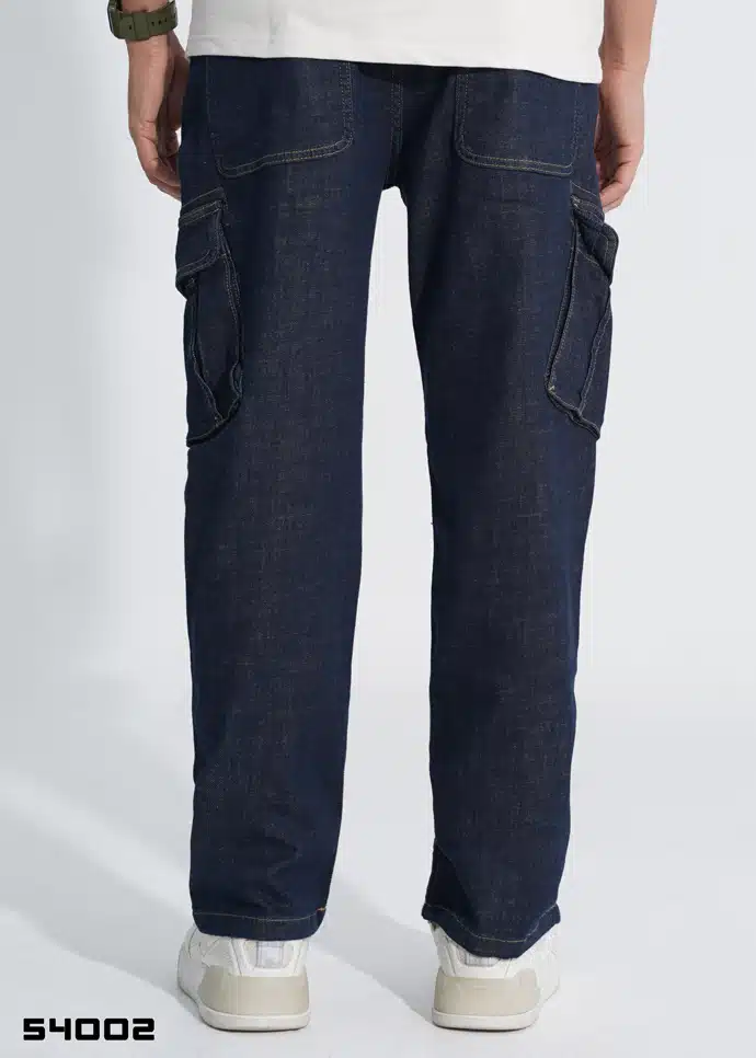 Straight Fit Cargo Denim Pant - Image 3