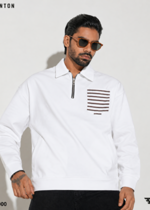 white collar streetwear editorial
